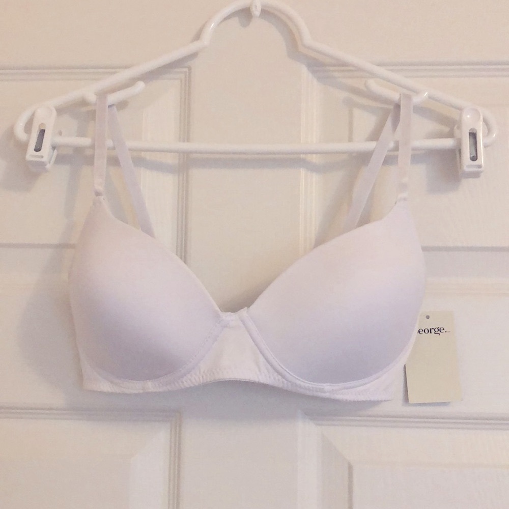 🤍 NWT GEORGE White Wireless Soft Cup Bra